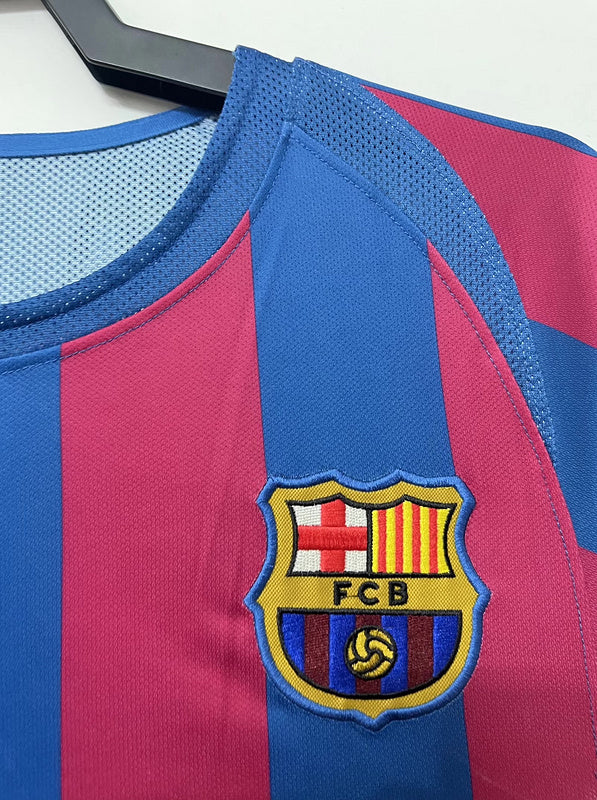 2005/06 - FCB Home Fullsleeves Retro Jersey