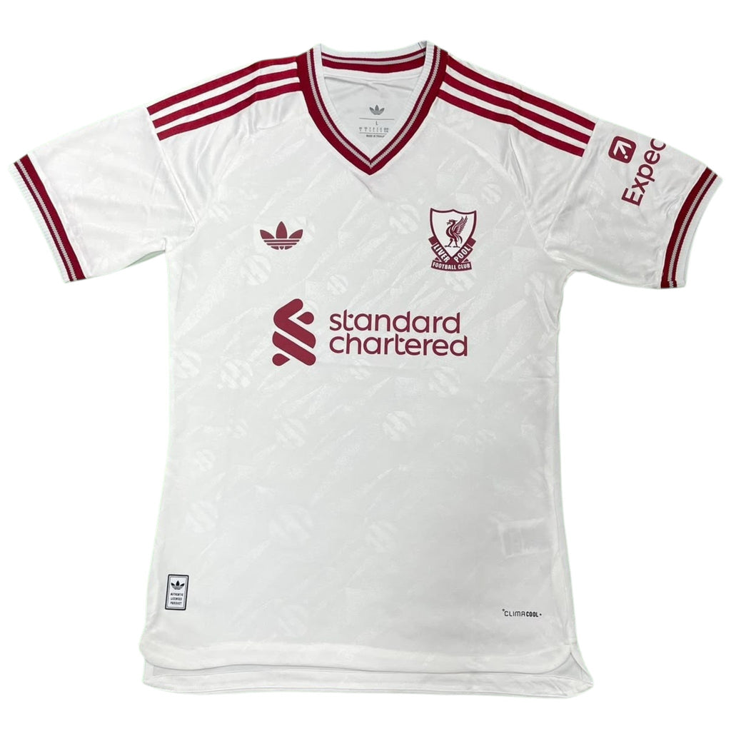 Virgil 4 - Liverpool Away White 2026/27 - Player Version Quality (UCL Font)