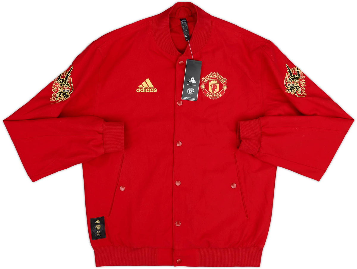 Manchester United Red 2019/20 Dragon Design Retro Windbreaker Jacket 2026