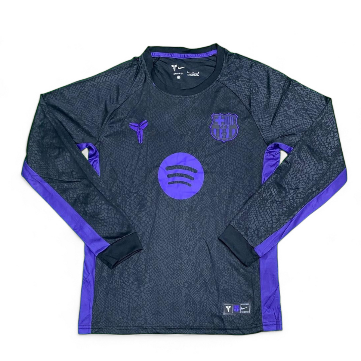 FCB x Kobe Bryant "Mamba" Pre Match Black Fullsleeves 2025/26 - Master Quality